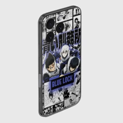 Чехол для iPhone 16 Pro силиконовый с защитой камеры Блю лок синяя тюрьма  - фото 2