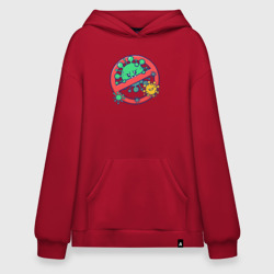 Худи SuperOversize хлопок Стоп вирус