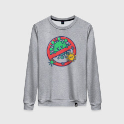 Женский свитшот хлопок Стоп вирус