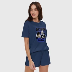 Женская пижама с шортиками хлопок Синяя тюрьма Блю Лок персонажи - фото 2