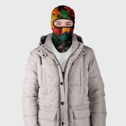 Балаклава 3D Осенние листья винограда  - фото 2