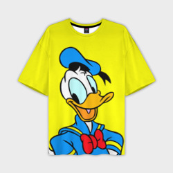 Мужская футболка oversize 3D Дональд Дак