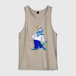 Мужская майка хлопок Морячок из Деревня дураков - Каламбур