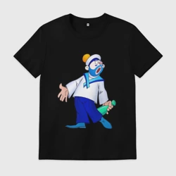 Мужская футболка хлопок Морячок из Деревня дураков - Каламбур