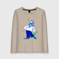 Женский лонгслив хлопок Морячок из Деревня дураков - Каламбур