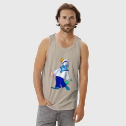 Мужская майка хлопок Морячок из Деревня дураков - Каламбур - фото 2