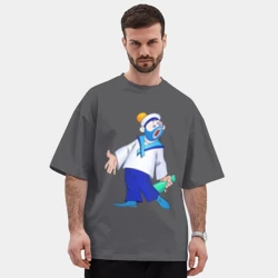 Мужская футболка Oversize хлопок premium Морячок из Деревня дураков - Каламбур - фото 2