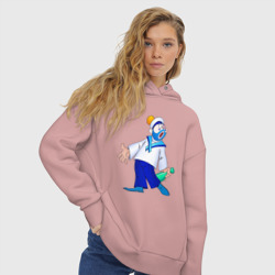 Женское худи Oversize хлопок Морячок из Деревня дураков - Каламбур - фото 2