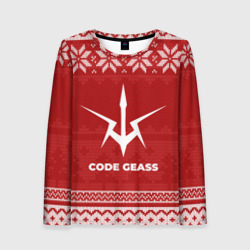 Женский лонгслив 3D Новогодний Code Geass
