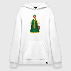 Худи SuperOversize хлопок Баба из Деревня дураков - Каламбур