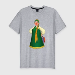 Мужская футболка хлопок Slim Баба из Деревня дураков - Каламбур