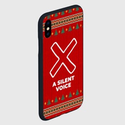 Чехол для iPhone XS Max матовый A Silent Voice new year - фото 2