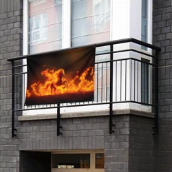 Флаг-баннер Огненная лошадь - фото 2