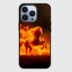 Чехол для iPhone 13 Pro Огненная лошадь