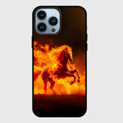 Чехол для iPhone 13 Pro Max Огненная лошадь