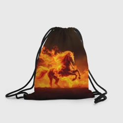 Рюкзак-мешок 3D Огненная лошадь
