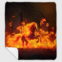 Плед с рукавами Огненная лошадь