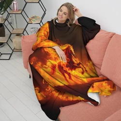 Плед с рукавами Огненная лошадь - фото 2