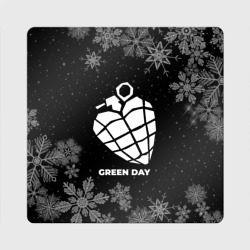 Магнит виниловый Квадрат Снежный Green Day