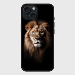 Чехол силиконовый для Apple iPhone 15 матовый Mufasa
