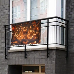 Флаг-баннер Лисичка в желтых огоньках - фото 2