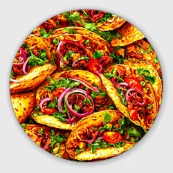 Круглый коврик для мышки Тако