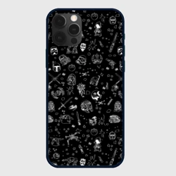 Чехол для iPhone 12 Pro Звездные войны паттерн