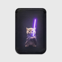 Картхолдер Magsafe магнитный Котик джедай