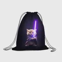 Рюкзак-мешок 3D Котик джедай