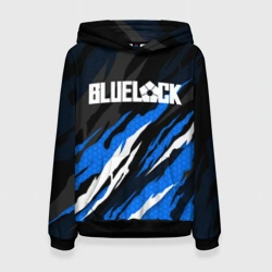 Женская толстовка 3D Блюлок - синий языки