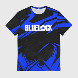Мужская футболка 3D Блюлок - синяя абстракция
