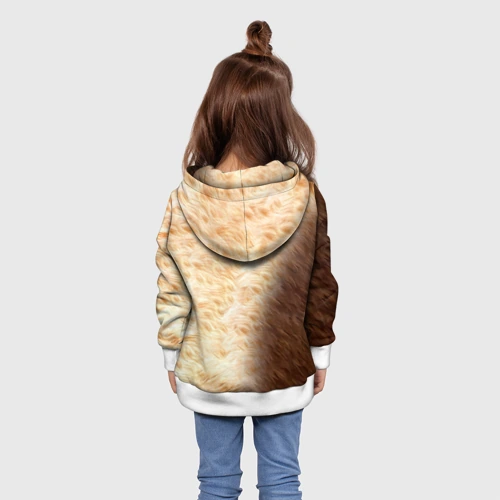 Детская толстовка 3D с принтом Персидский кот, вид сзади #2