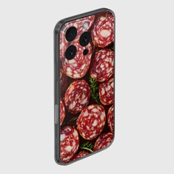 Чехол для iPhone 16 Pro силиконовый с защитой камеры Салями  - фото 2