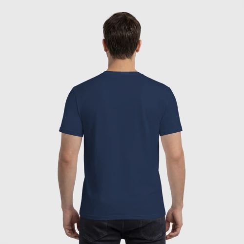 Мужская футболка хлопок с принтом Имперский штурмовик, вид сзади #2