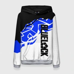 Женская толстовка 3D Блюлок - абстракция синяя