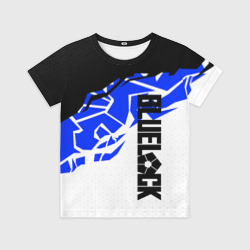 Детская футболка 3D Блюлок - абстракция синяя