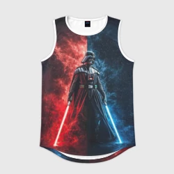 Мужская спортивная майка 3D Дарт Вейдер - две стороны силы