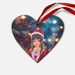 Деревянная игрушка Сердце Новогодняя МаоМао - Монолог Фармацевта