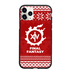 Чехол для iPhone 11 Pro Max матовый Новогодний Final Fantasy