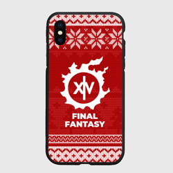 Чехол для iPhone XS Max матовый Новогодний Final Fantasy