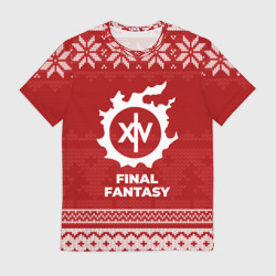 Мужская футболка 3D Новогодний Final Fantasy