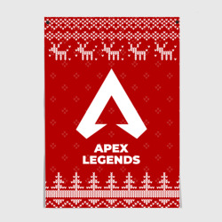 Постер Новогодний Apex Legends с оленями