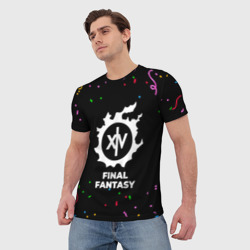 Мужская футболка 3D Final Fantasy конфети - фото 2