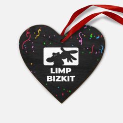 Деревянная игрушка Сердце Limp Bizkit конфети