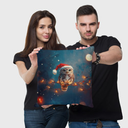 Подушка 3D Новогодняя сова - фото 2