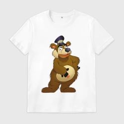 Мужская футболка хлопок Мишка-почтальон из Каламбур