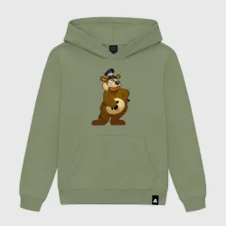 Женская толстовка хлопок Мишка-почтальон из Каламбур