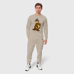 Мужской костюм хлопок Мишка-почтальон из Каламбур - фото 2