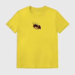 Мужская футболка хлопок Укуренная пчела и Деревня дураков