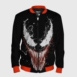 Мужской бомбер 3D Веном - морда